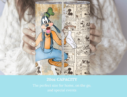Retro Goofy 20 oz Skinny Tumbler. - MK CREATIONS