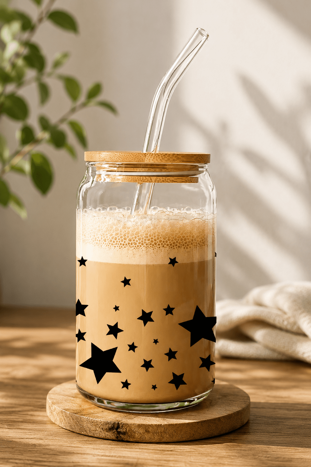 Stars Glass Cup - User - Friendly Drinkware for Every Occasion - MK CREATIONS
