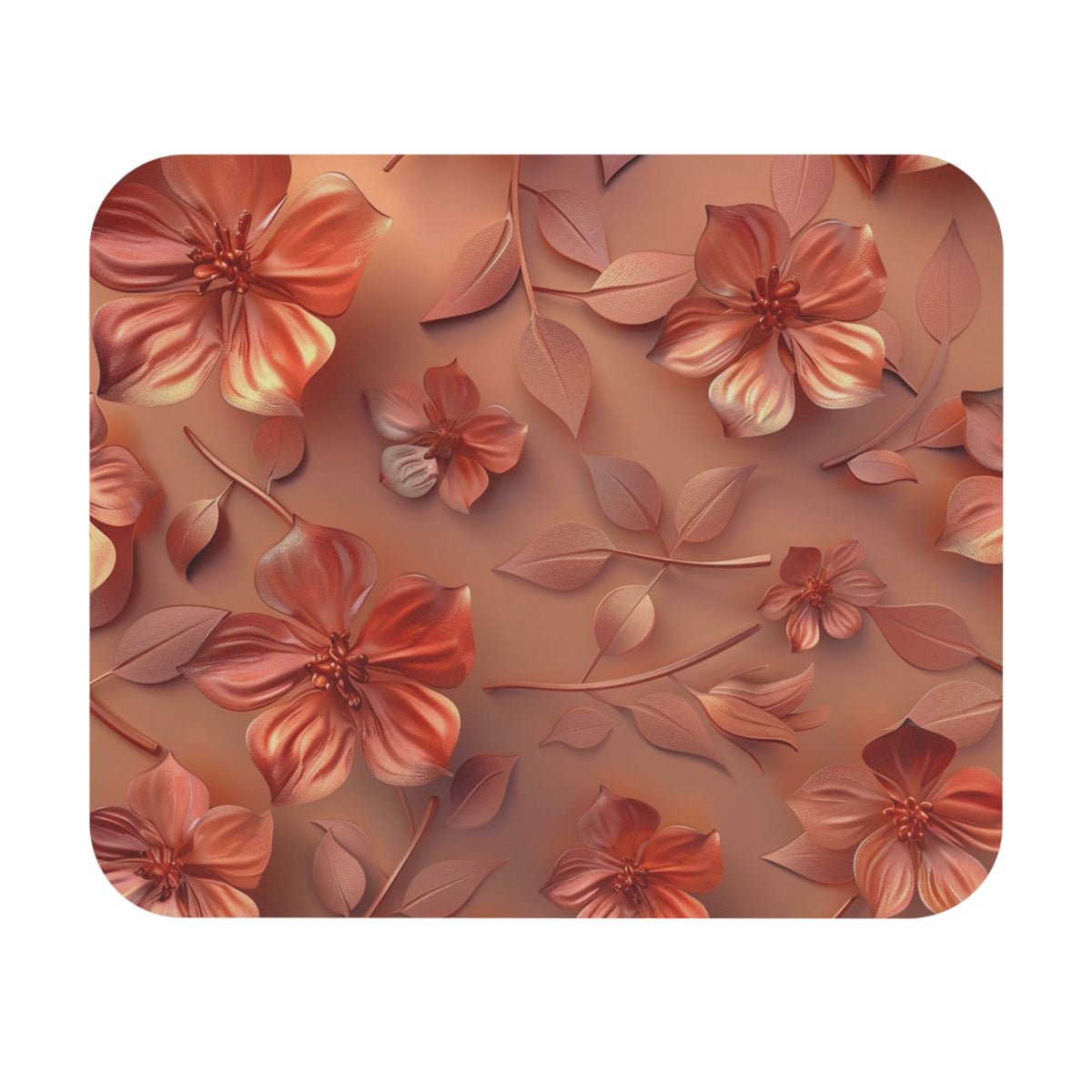 Terracotta Floral Mouse Pad - MK CREATIONS