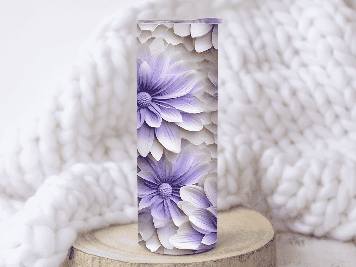 Flowers-Tumbler - MK Creations