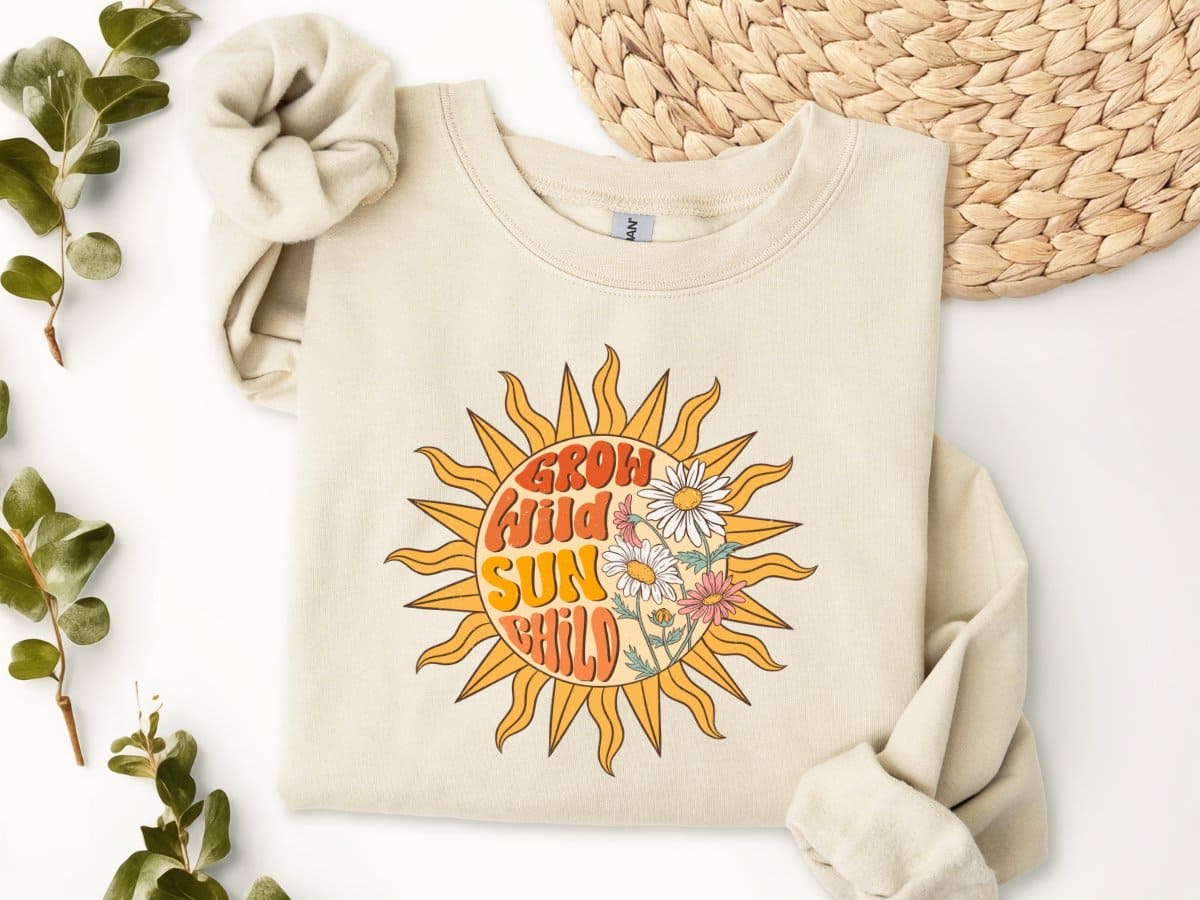 Grow Wild Sun Child-Sweatshirt - MK Creations