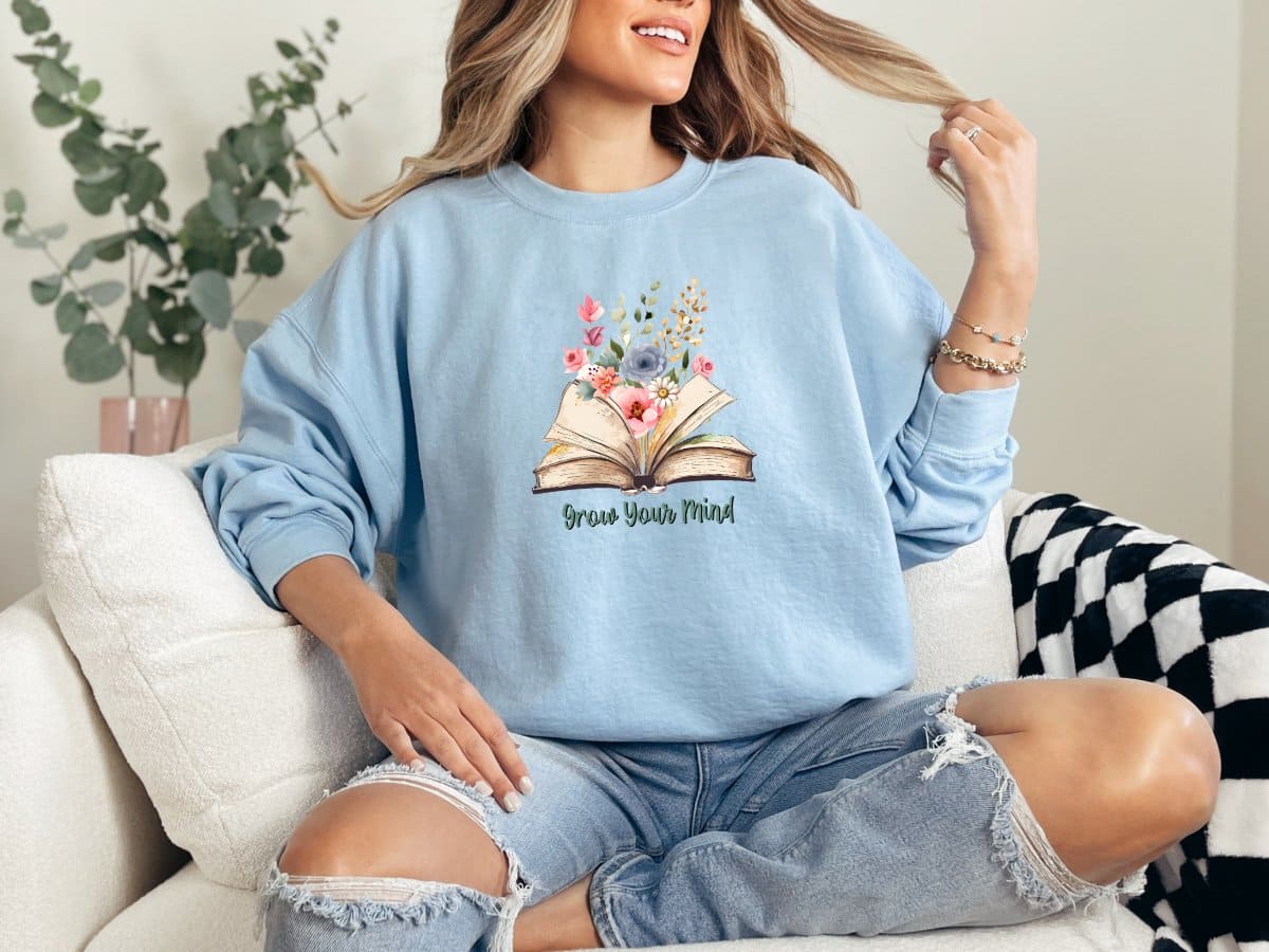 Grow Your Mind-Sweatshirt - MK Creations