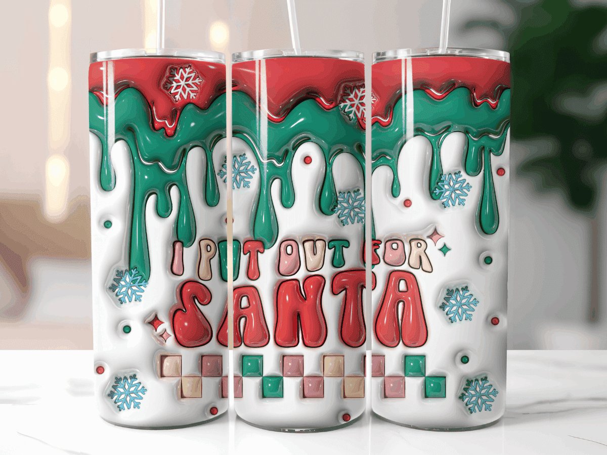 I Put Out For Santa-Tumbler - MK Creations