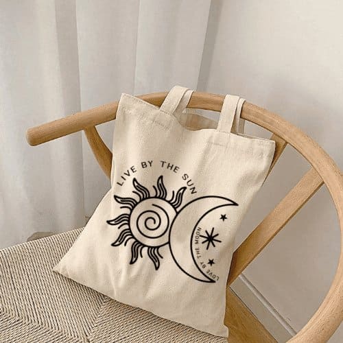 Live By The Sun Tote Bag - MK Creations