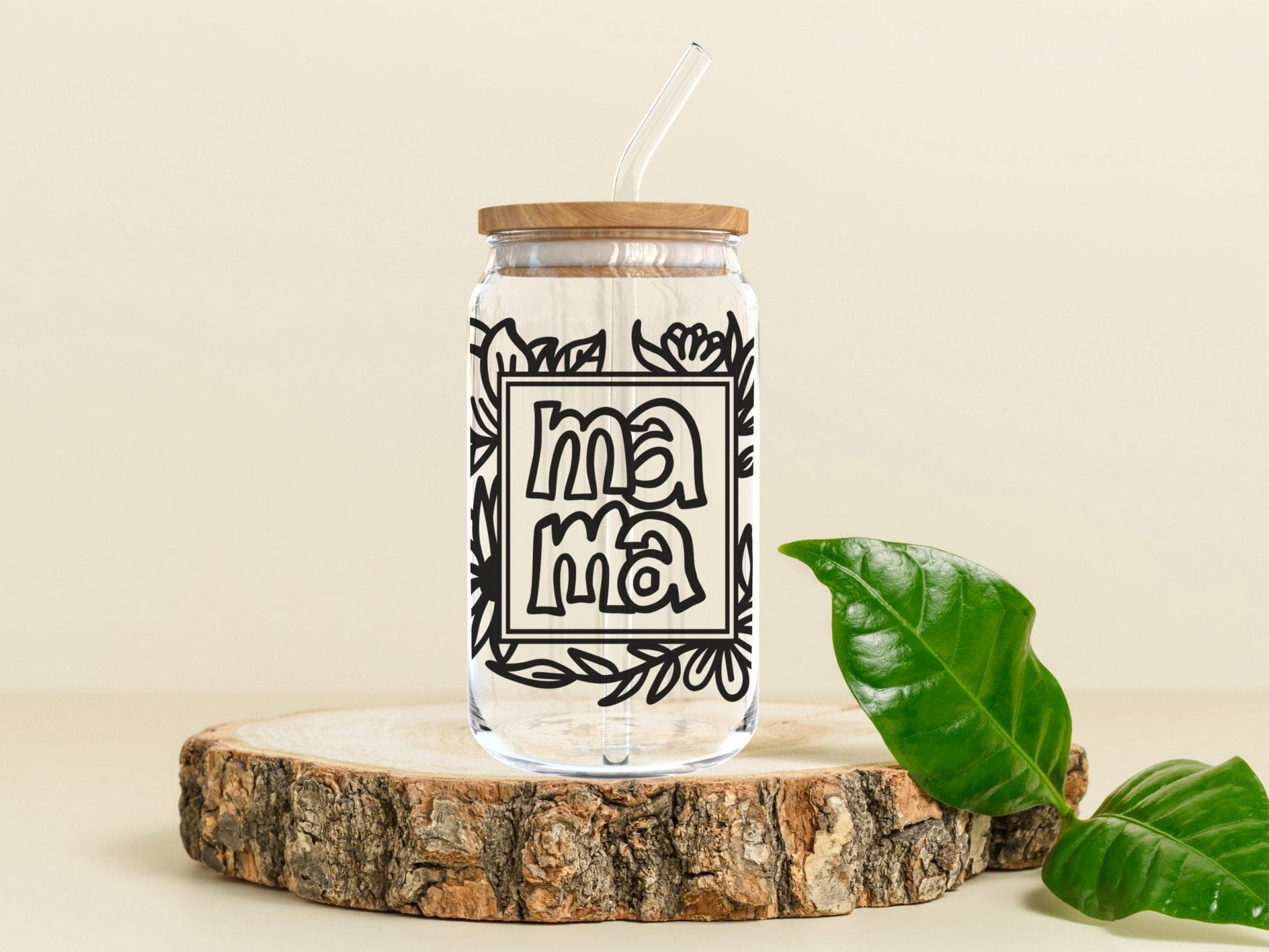 Mama-Glass Cup - MK Creations