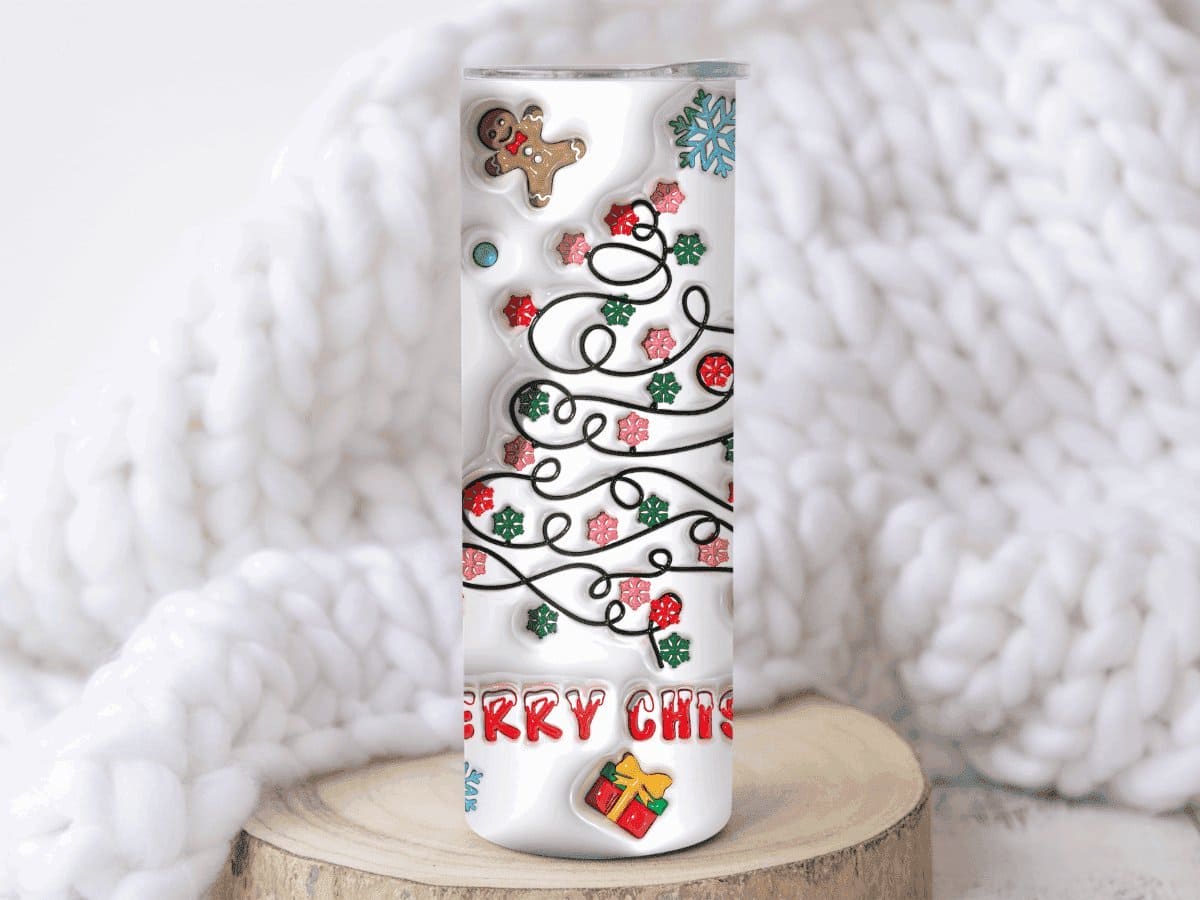 Merry Chistmas-Tumbler - MK Creations