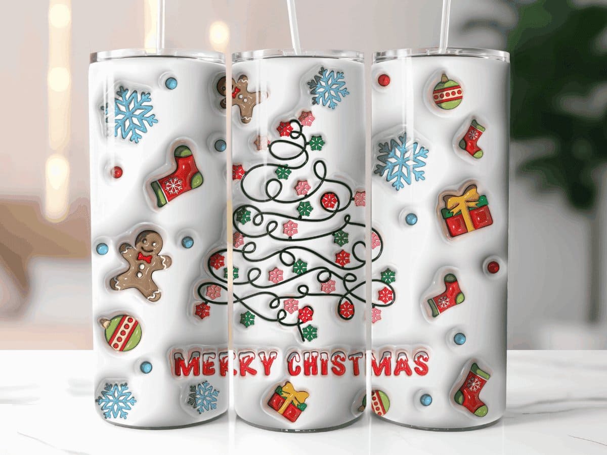 Merry Chistmas-Tumbler - MK Creations