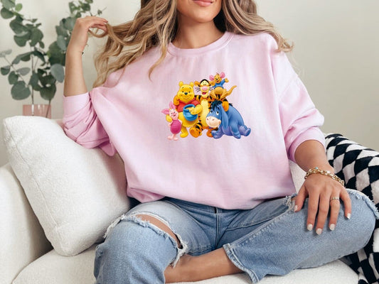 Winnie the Pooh & Family-Sweatshirt - MK Creations